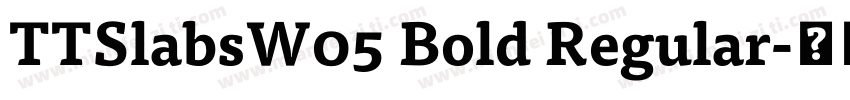 TTSlabsW05 Bold Regular字体转换